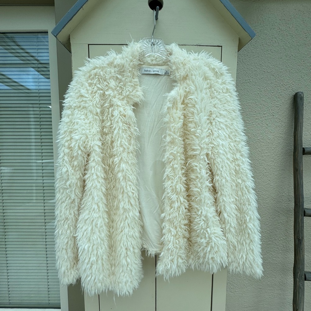 bishop + young Ivory Teddy Jacket